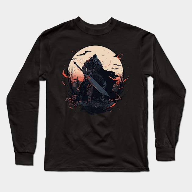 dark soul Long Sleeve T-Shirt by dorapeterx